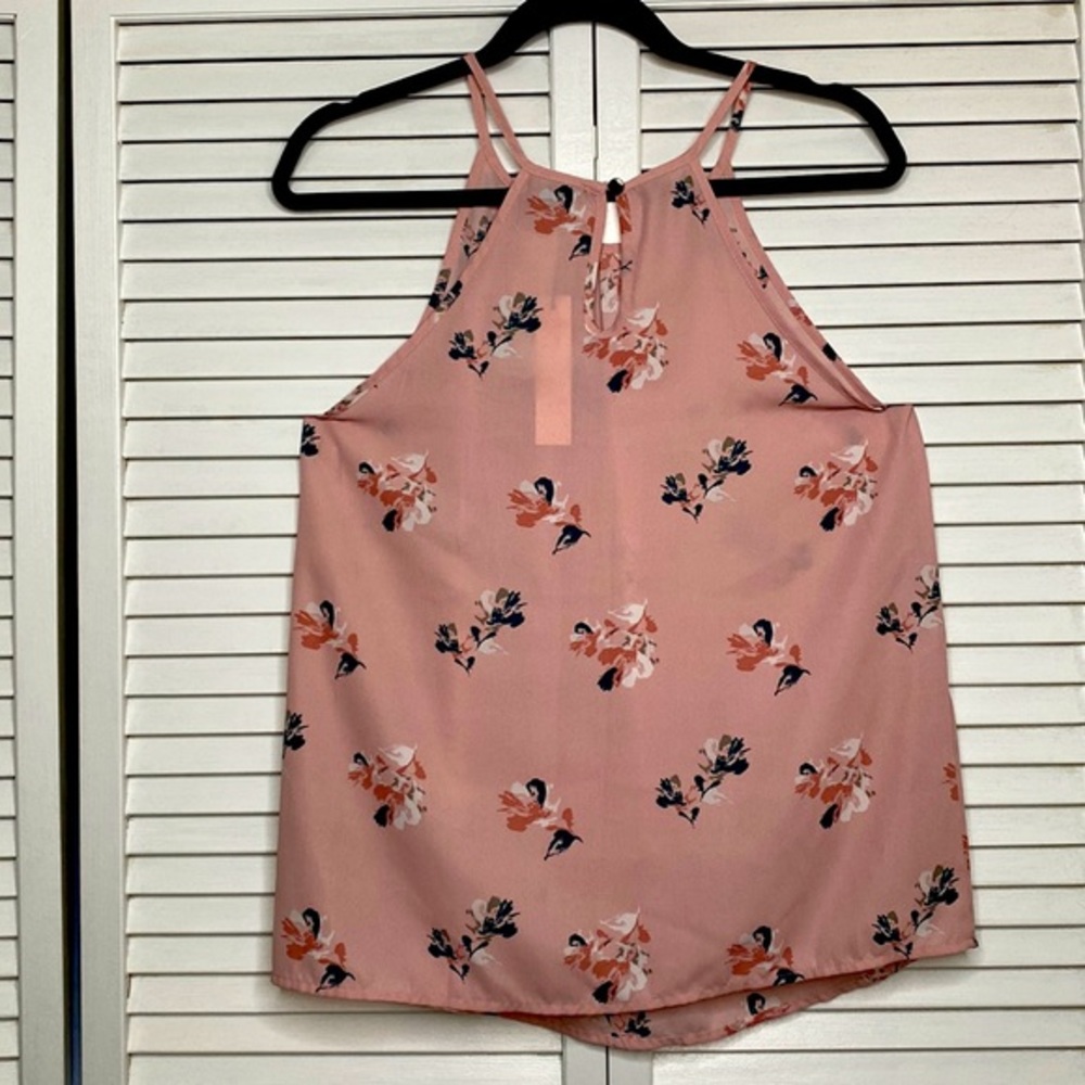 Papermoon Pink floral tank dressy Size M‎